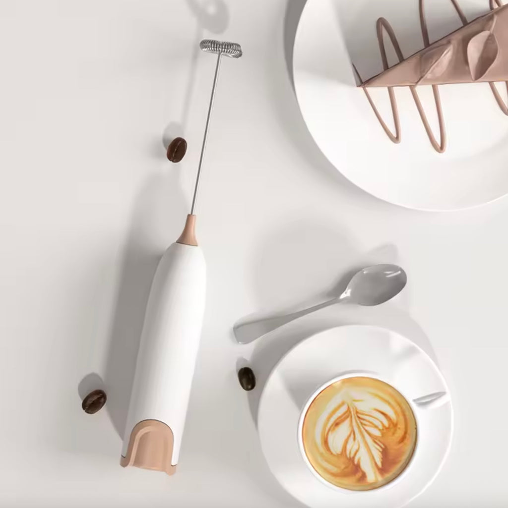 Rechargeable USB Electric Milk Frother Handheld